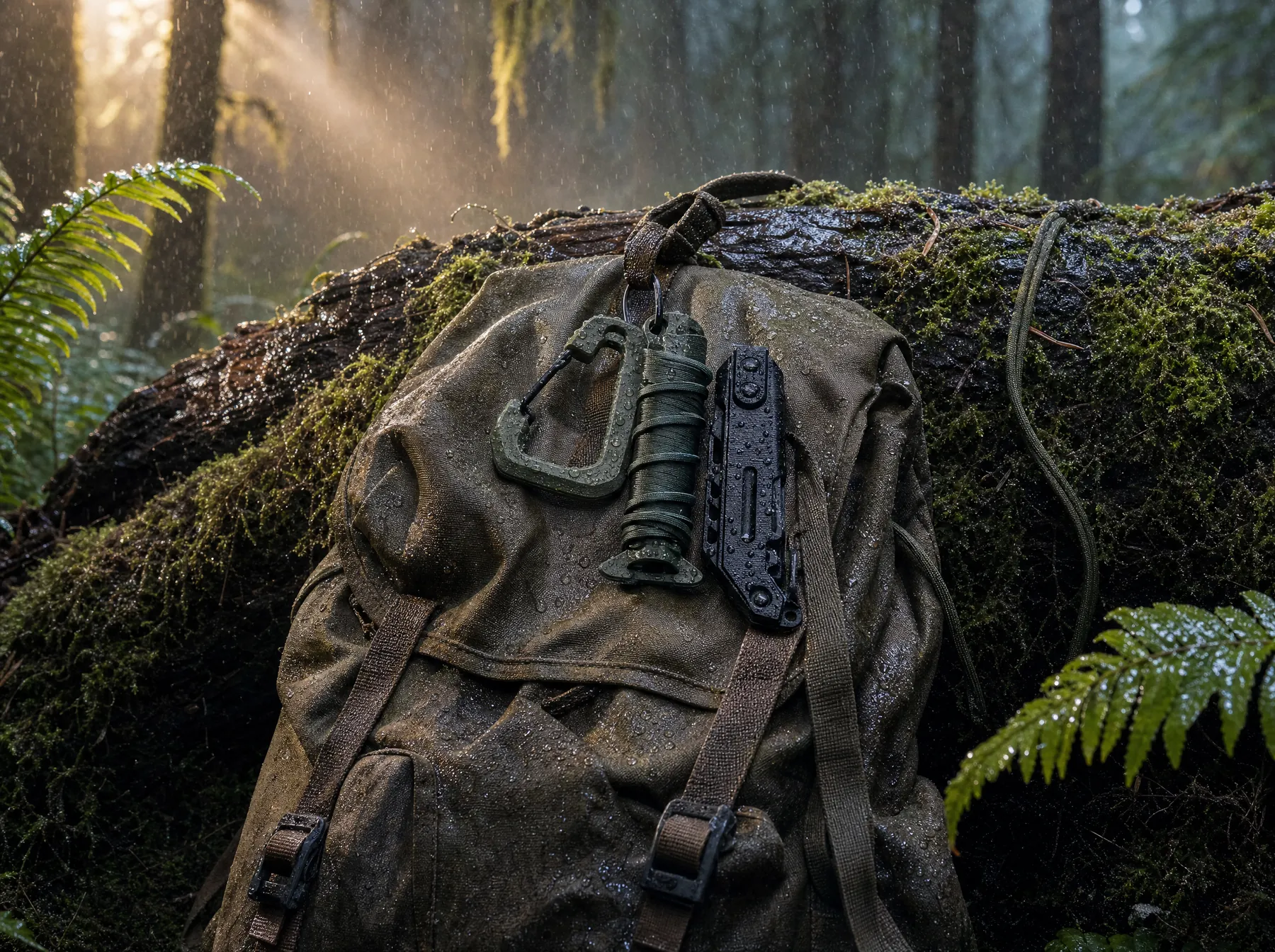 3D-printed gear field-tested on a wet forest expedition